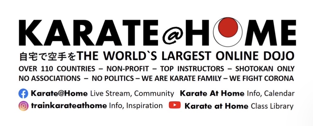 Karate at Home — The World's Largest Online Dojo. Over 110 countries, Non-profit, Top Instructors, Shotokan only.