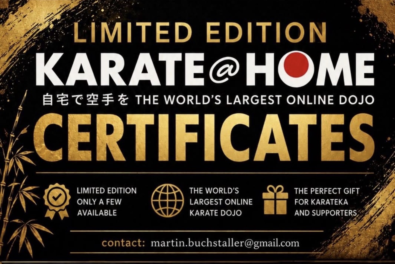 Karate@Home Certificates — Gold